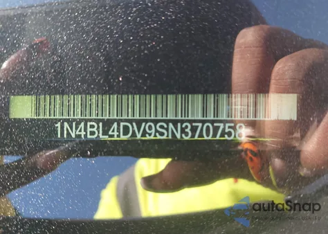 2025 Nissan Altima Sv Fwd из США, поврежденный, VIN 1N4BL4DV9SN370758